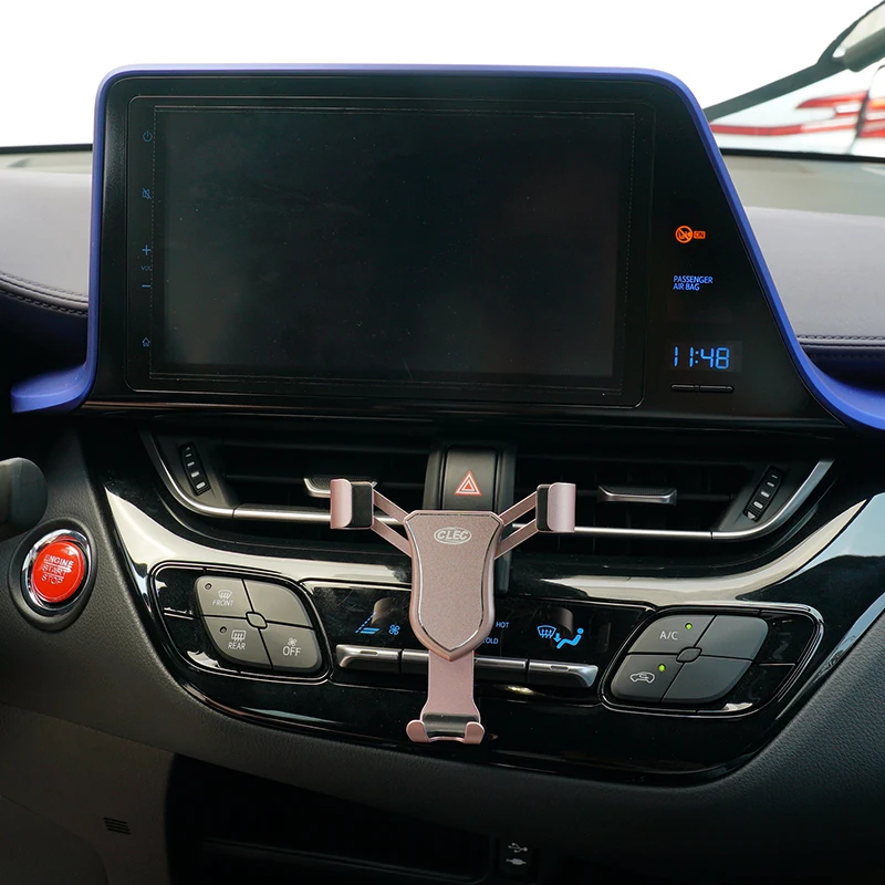 

For Toyota C-HR CHR 2016 2017 2018 2019 Car Accessories Rotational Smartphone Holder Air Vent Sucker Bracket Stand