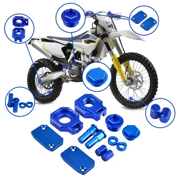 

Brake Clutch Reservoir Cover Oil Filler Plug Cap Axle Block Rim Lock Spacer For Husqvarna TE FE FC 250 300 350 450 501 2014-2016