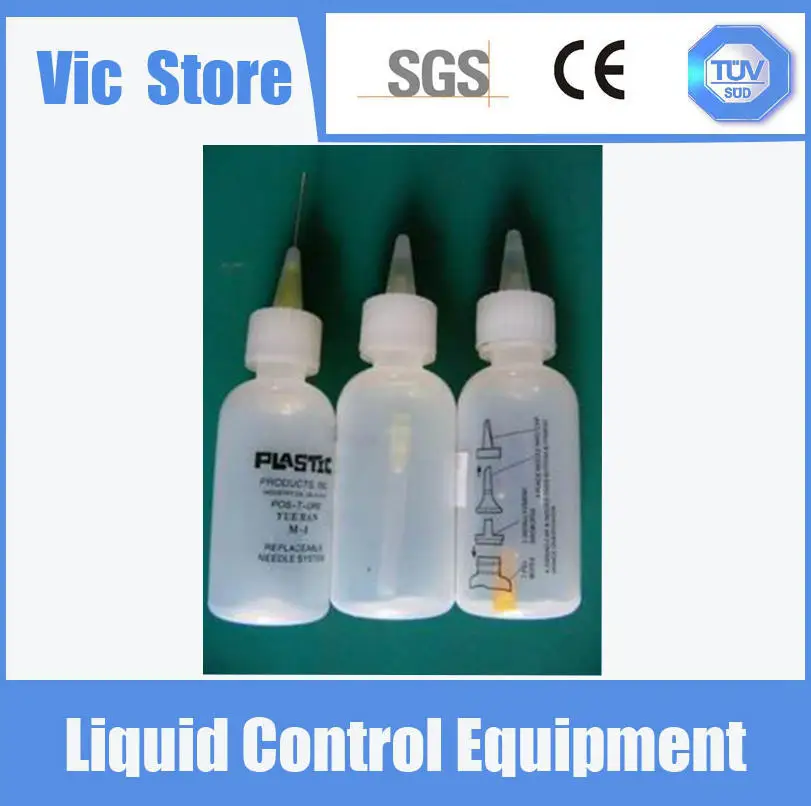 dispensing bottle replaceable needle system /Plastic glue applicator