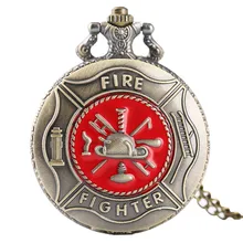 Ожерелье с управлением пожарного подарки для пожарного бойфренда отца мужские часы модные карманные часы с цепочкой