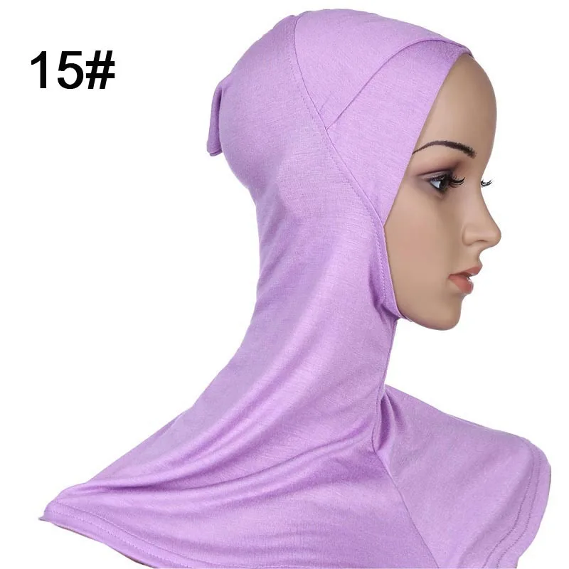 

New Style Modal single Crossover Muslim Hijab Islamic Inner Caps Underscarf Sport Hats One Set 10pcs HM204