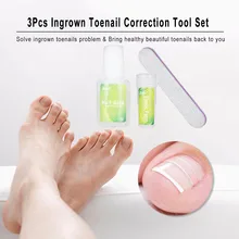3 шт. кусачки для удаления вросшего ноготя набор инструментов для коррекции кусачки для удаления вросшего ноготя s лечение педикюр инструмент выпрямление зажим Уход за ногтями на ногах инструмент
