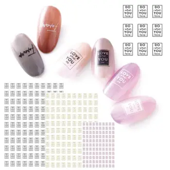 

Do what you love LETTER series 6 colors 3d nail art stickers decal template diy nail tool decorations