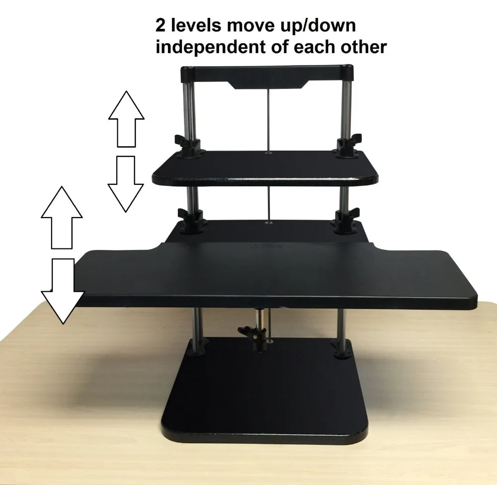 Sit/Stand стол стояк три уровня регулируемая высота легкий стоящий ноутбук стол ноутбук/планшет/стойка-держатель для монитора