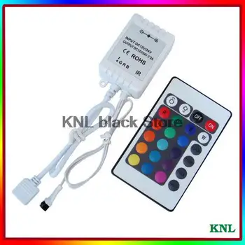 

RGB 24key IR remote controller, full color Led infrared controller for led strip 5050/3528, DC12V 72W free shipping