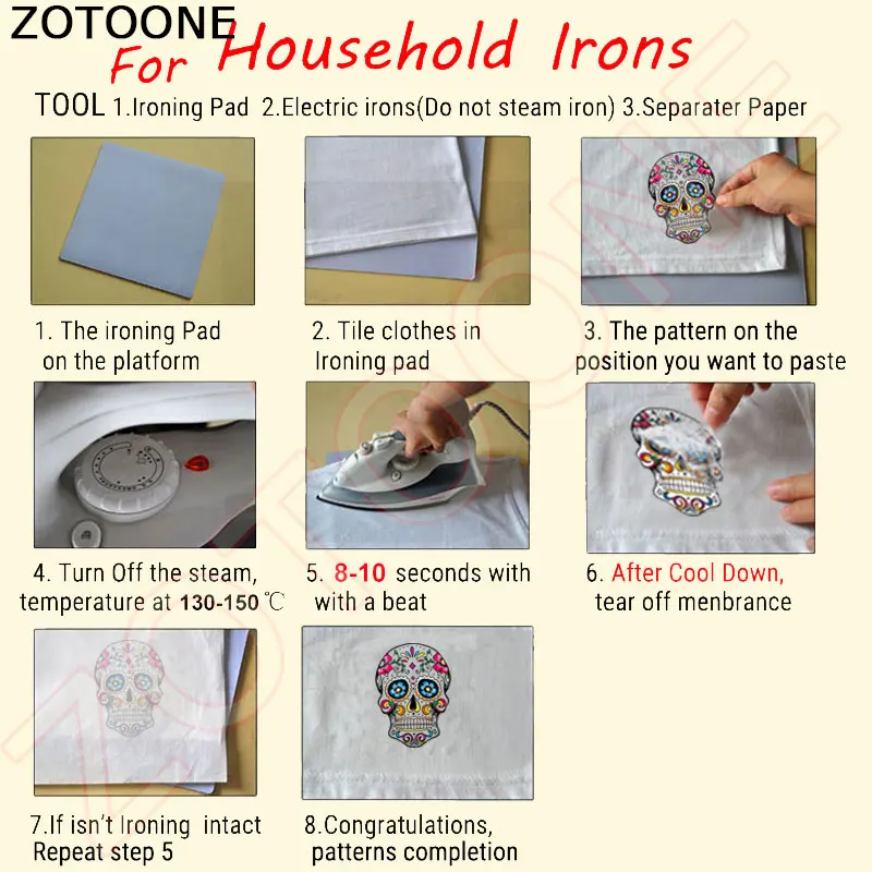 ZOTOONE clothing To Iron-on нашивки персональные нашивки с изображением волка А-уровня моющиеся термопереводные наклейки аппликация для детей F