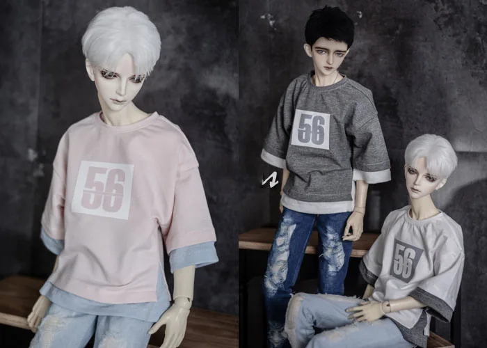 1/4 1/3 на шарнирах, в масштабе одежда аксессуары печатная Футболка для BJD/SD куклы аксессуары, не включены куклы, обувь, парик и другие E2350