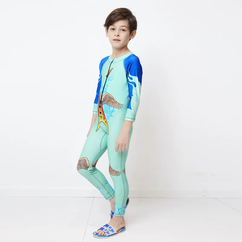 

Bathing Suit For Boy Kids Swimsuit Children's Baby Clothing Rash Guards Children Swimwear Girls Boys Cuhk Child Drying Long 2019