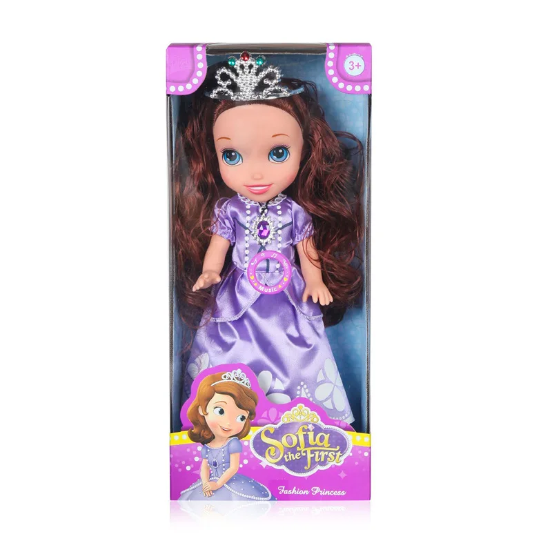 Disney 30cm Dolls 14 Inch Vinyl Doll with Theme Music Salon Princess Frozen Anna Elsa Toys for Childrens Birthday Christmas Gift Disney 30cm Dolls 14 Inch Vinyl Doll with Theme Music Salon Princess Frozen Anna Elsa Toys for Childrens Birthday Christmas Gift