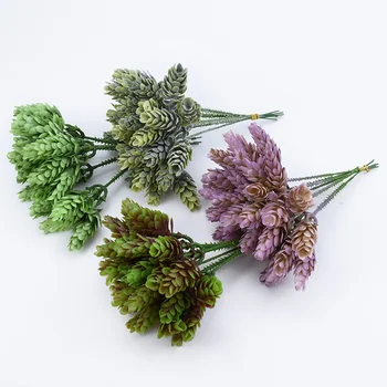 

30 heads/6 branches Artificial plants for home wedding decor DIY brooch needlework bridal accessories clearance fake pineapple