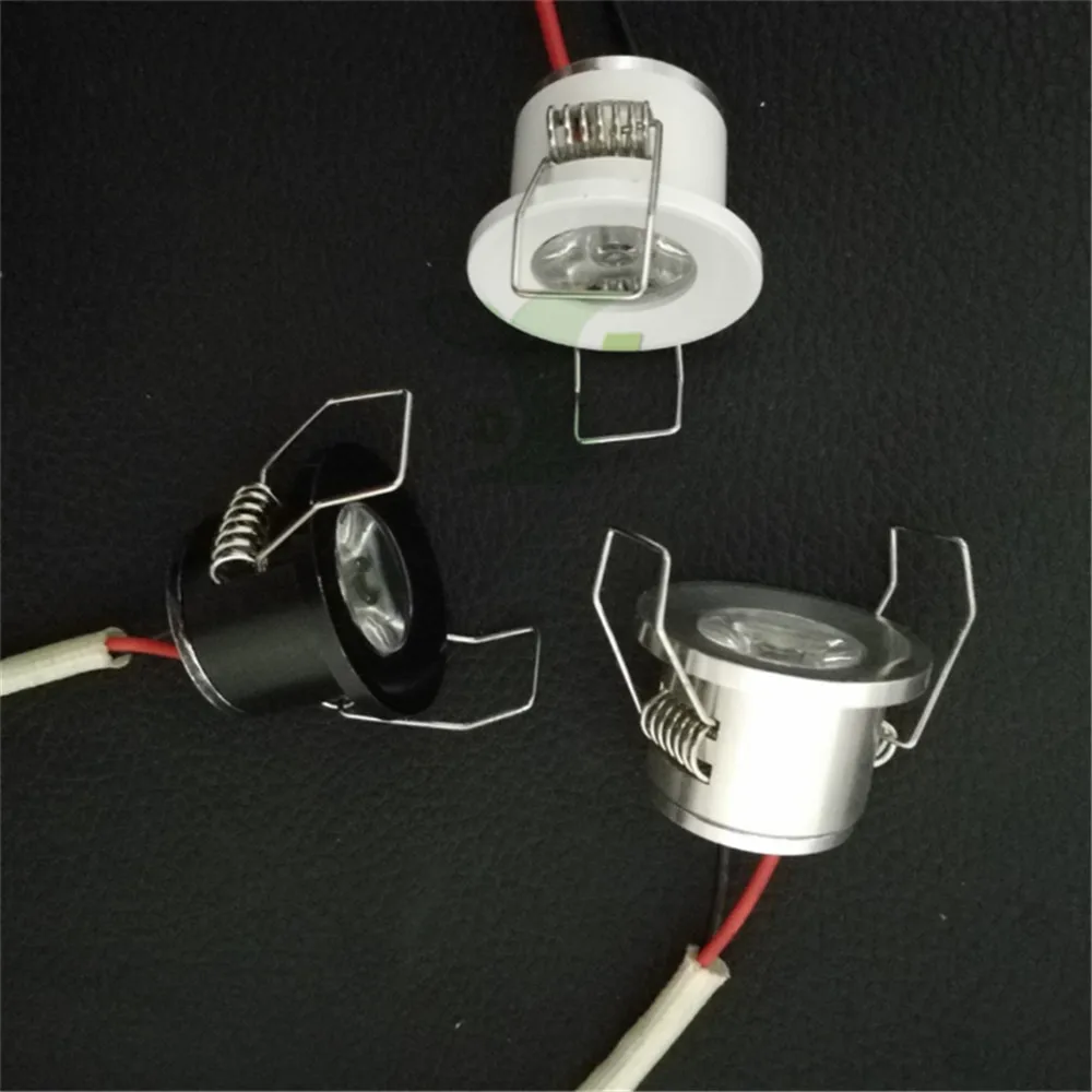 

LED Mini Downlight Under Cabinet Spot Light 1W for Ceiling Recessed Lamp AC85-265V Dimmable Down lights free shipping
