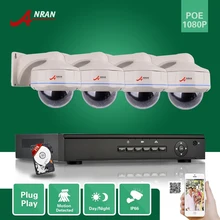 ANRAN P2P 4CH HD POE NVR 2 ТБ HDD 30 Л Вандалоустойчивом купол Водонепроницаемый Сеть 1080 P POE Ip-камера Главная Безопасность Системы Видеонаблюдения