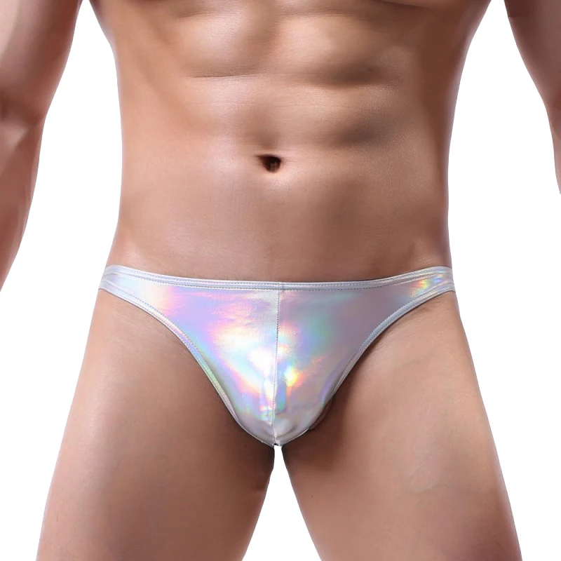 Мужское нижнее белье бикини искусственная кожа ropa interior hombre сексуальное мужские