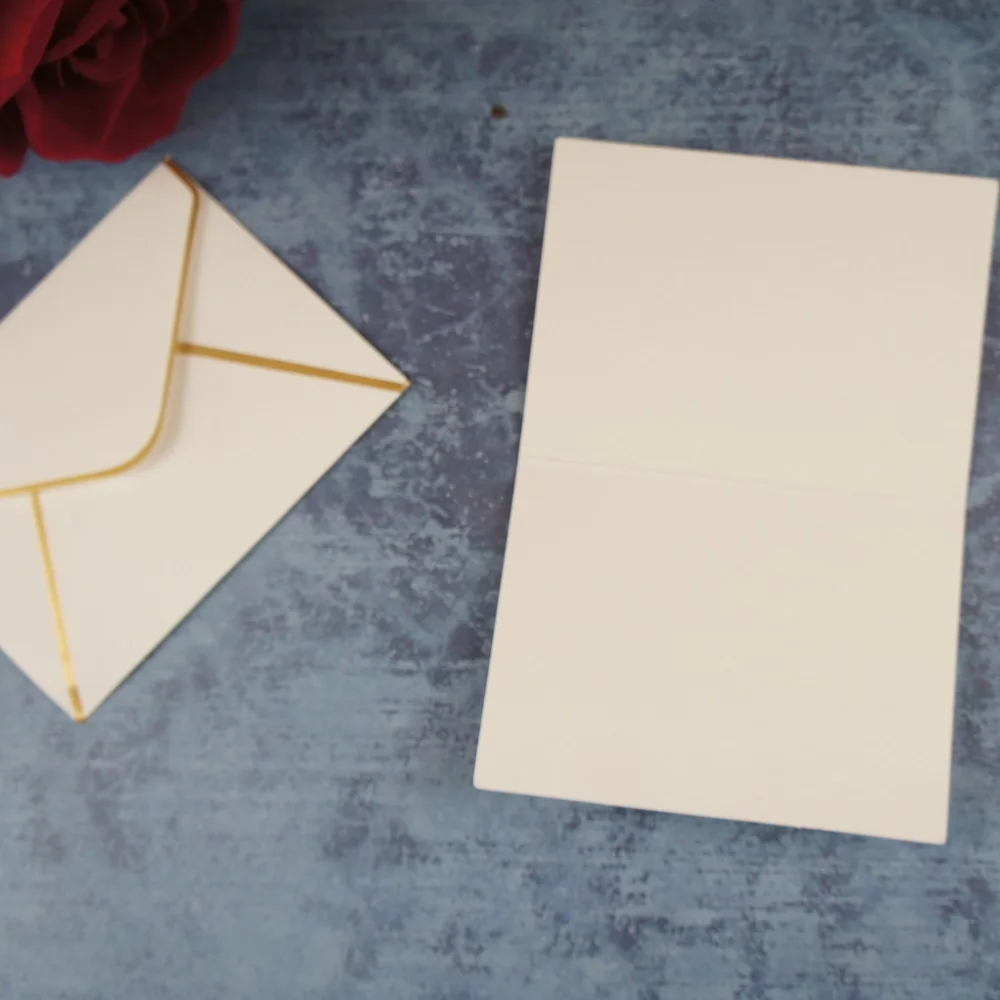 25 шт. золотые складные карты для дня рождения|message card|folding cardscard folding |