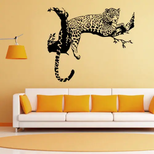 Cheetah Branch Vinyl Wall Decal Sticker African Exotic Safari Jungle Decoration