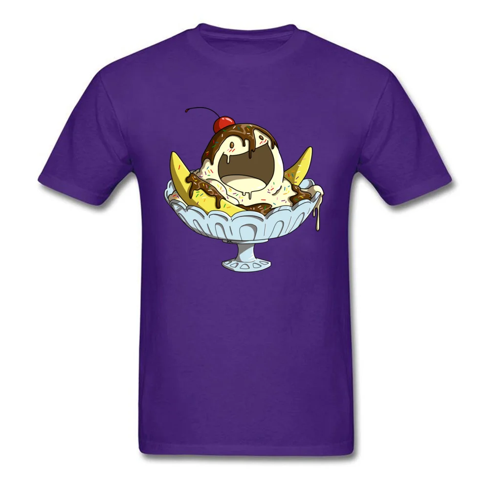 Ice Scream Summer Short Sleeve Tees Summer Autumn Round Neck Cotton Fabric Men Top T-shirts Summer Sweatshirts 2018 Popular Ice Scream purple