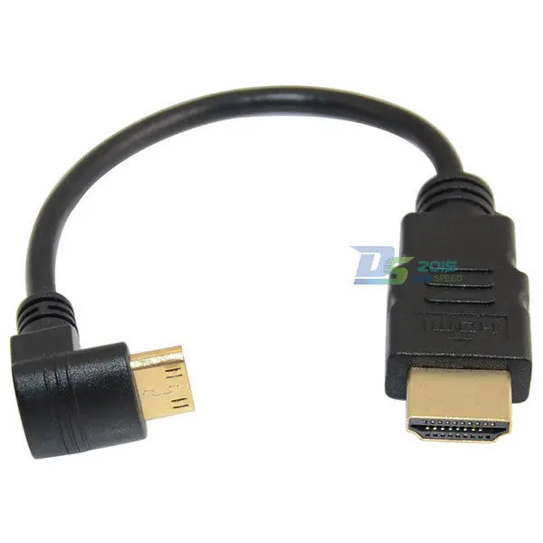 DANSPEED 1080P HDMI A F/M для вверх вниз прямоугольный к Mini HDMI Мужской кабель V1.4 ТВ кабель для 1080P HD tv