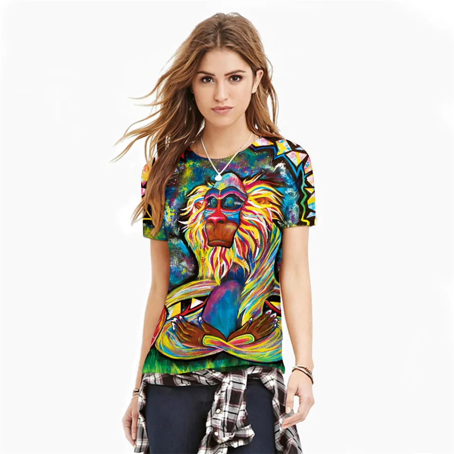 

6 styles Womens T-shirt Print Jogging Summer Sport New Design Bottoming Shirt O-Neck Short Sleeve Fitness Clothing Female Tops