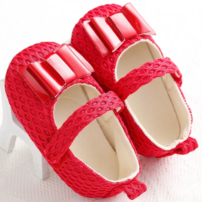 Newborn 0 18M Baby Girl Shoes Dress Shoes First Walkers Lovely Bowknot Sneakers Infant Toddler