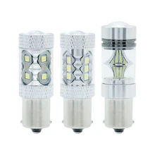 ANBLUB 1 шт. 50 Вт 80 Вт 100 Вт 1156 BA15S светодиодный автомобильный противотуманный фонарь DRL светильник s 12 В 3030 SMD Автомобильная Лампа заднего хода задний тормозной светильник 6000K