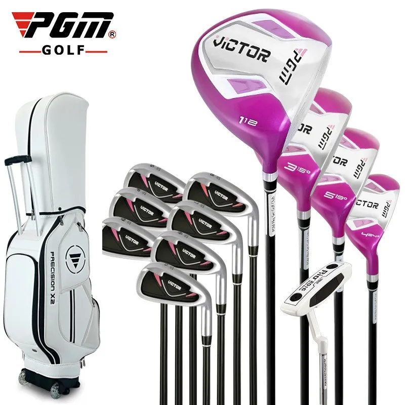 Brand-PGM-12-pieces-ladies-golf-clubs-complete-set-with-bag-
