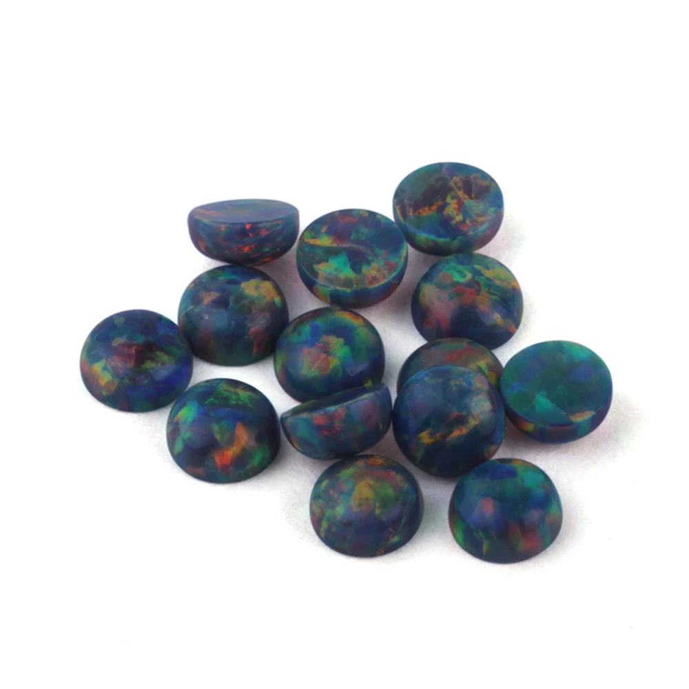 

2.0mm~10mm Round Cabochon Cut Loose Opal Beads OP77 Lab Created Opal Stone