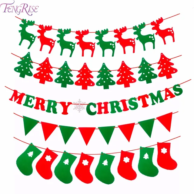 fengrise merry christmas banner reindeer socks xmas tree flags happy new year 2018 christmas decorations photo - Merry Christmas Decorations fengrise merry christmas banner reindeer socks xmas tree flags happy new year 2018 christmas decorations photo - Merry Christmas Decorations