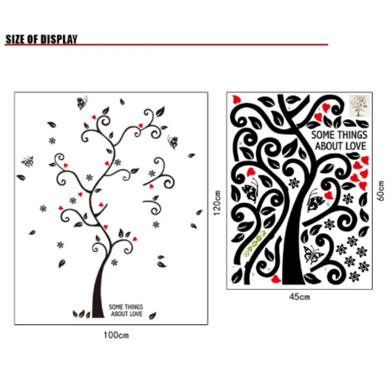 Newest Large Tree and Butterfly DIY Wall Stickers Art Decal Murals Removable Wallpapers For Home Decoration | Дом и сад