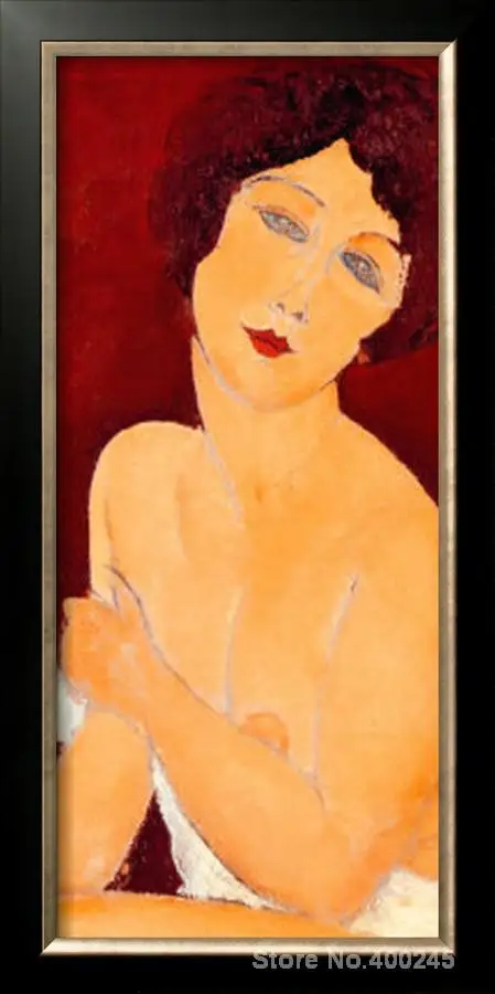 Портрет картина маслом женщина красивая римская девушка от Amedeo Modigliani декор