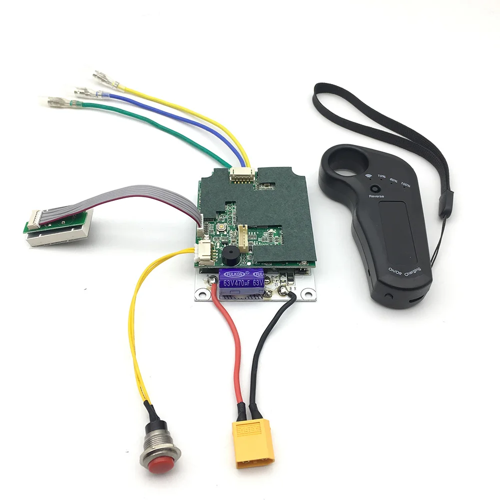 

Electric Scooter Use Board Protection Drive Controller Set Low Speed Single Motor Replacement Alarm Function Wireless Remote Hub