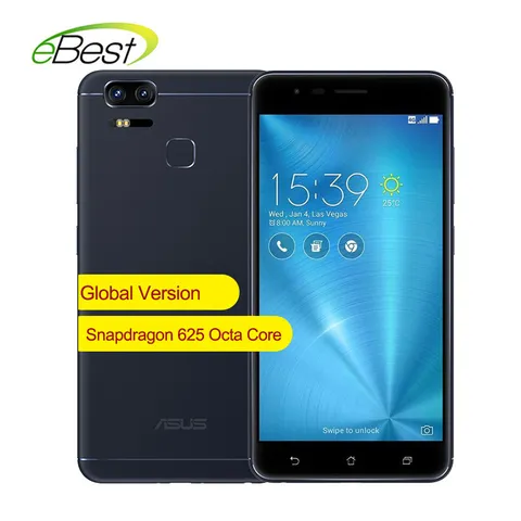 Global Version ASUS ZenFone Zoom ZE553KL Mobile Phone LTE 5 5 Inch 4GB 64 128GB Dual 12MP Camera 5000mAh Smartphone