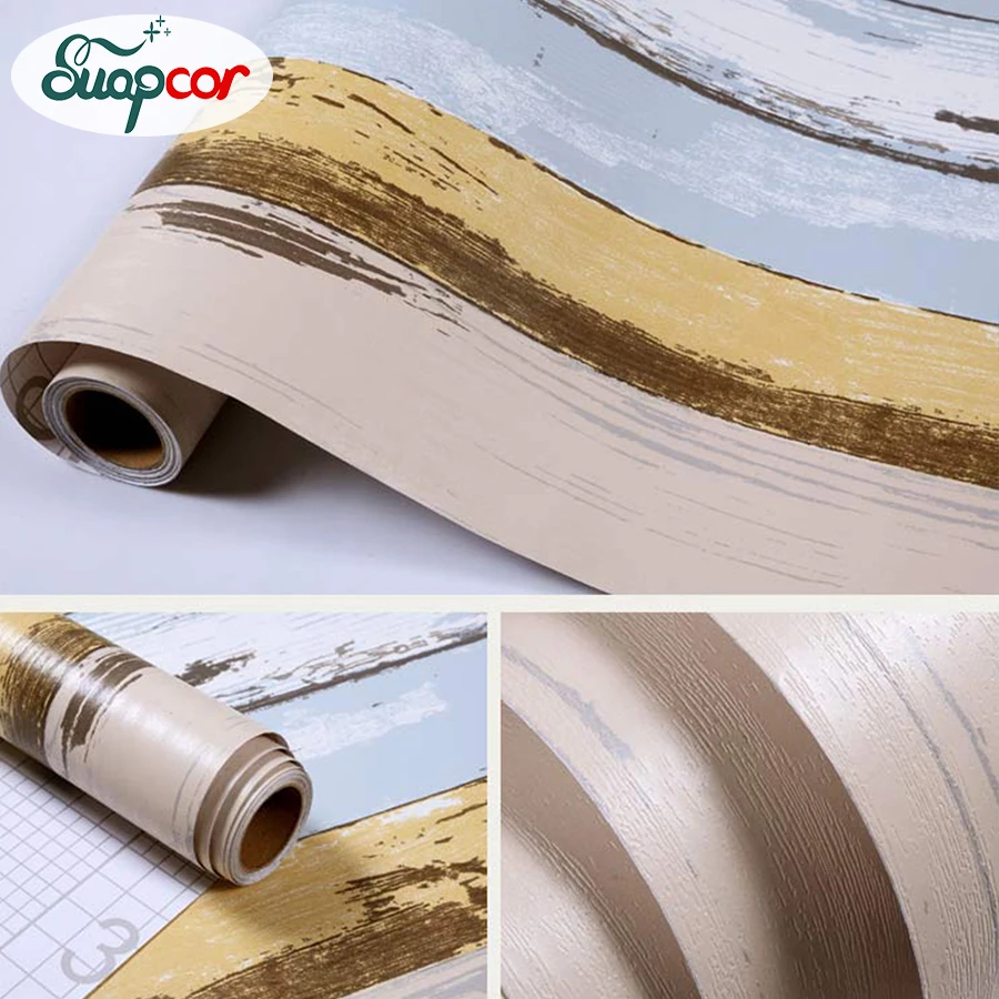 0.6x3m Dormitory Bedroom 3D Vintage Self adhesive Vinyl Wallpaper Desk Wooden Door Renovation Stickers Waterproof Decrative Film 0.6x3m Dormitory Bedroom 3D Vintage Self adhesive Vinyl Wallpaper Desk Wooden Door Renovation Stickers Waterproof Decrative Film