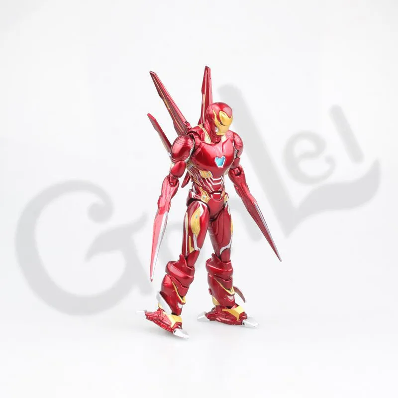 Marvel SHF 6 Iron Man MK50 Nano Weapons Action Figure Toy - Ironman Mark 50 Tony Stark, Avengers Endgame Infinity War SHF image 2