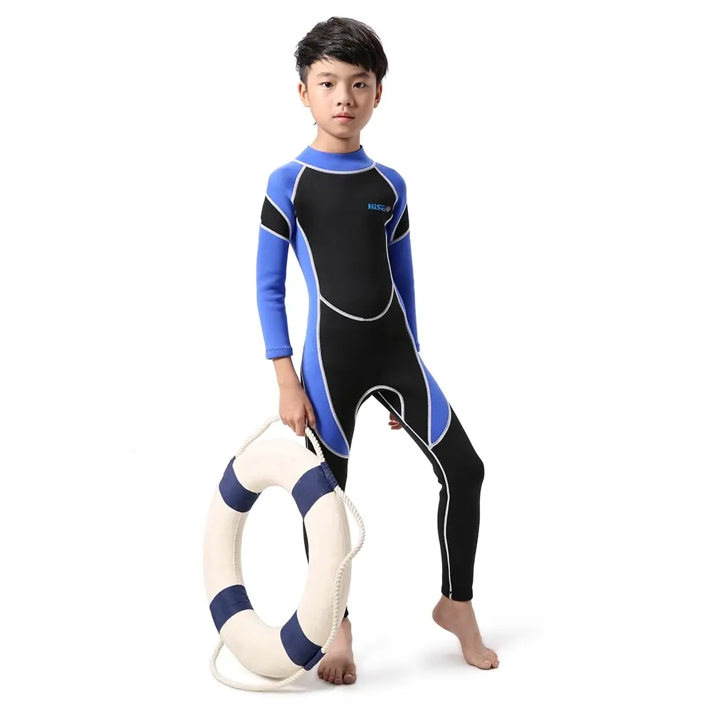 

Kids Neoprene Diving Wetsuit Boys Girls Long Sleeve UV Protection Back Zipper Neoprene Long Sleeves Kids Wetsuits Diving Suits