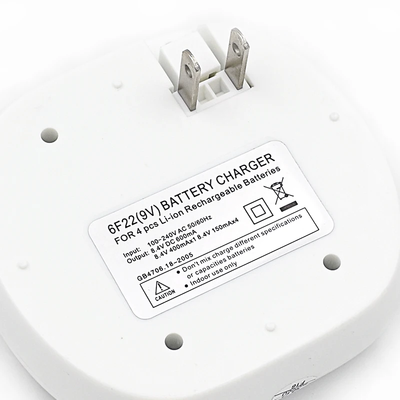 Зарядное устройство PALO Smart C822 4 слота перезаряжаемое 9 В зарядное для 6F22 литиевая