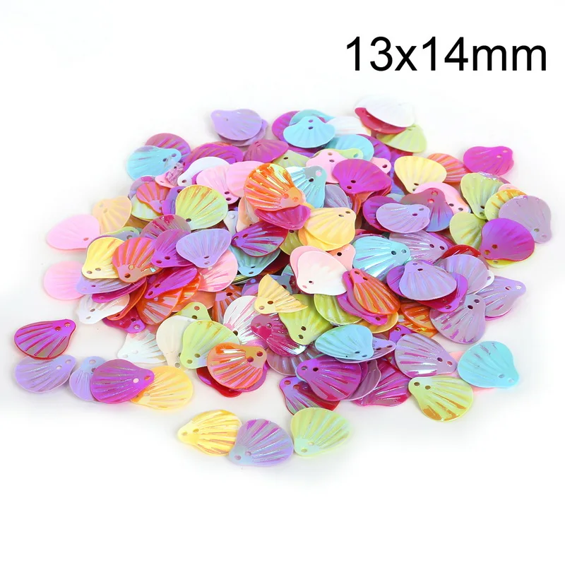 

13x14mm(400pcs) Shell Double Sequin For Clothing Accssory DIY Craft Scrapbooking Wedding Art Decoration Jewelry Making