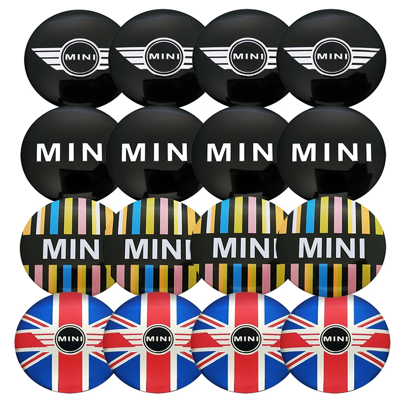 4 шт./компл. 56 мм Колесная Центральная крышка наклейки Mini Cooper S one JCW clubman countryman R50 R52 R55 R56 R57 R58 R59 R60 авто-Стайлинг