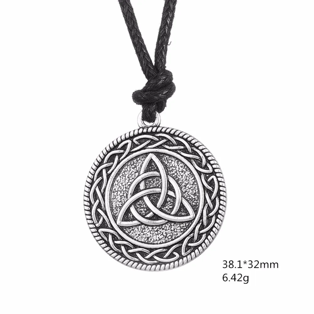 Винтажное ожерелье Wicca Viking Punk Knotwork Triquetra Trinity Gothnic|Ожерелья с подвеской| |