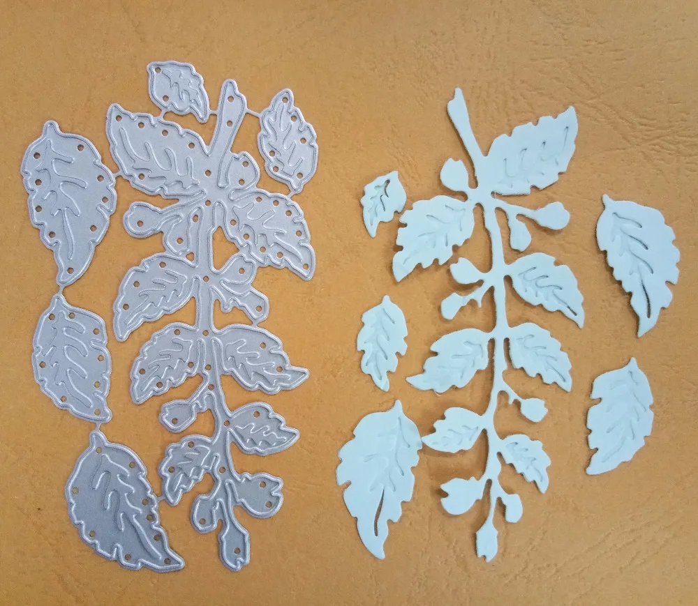 

Ufurty Crafts Metal Cutting Dies 2019 Latest Branch leaf set Stencil For DIY Scrapbooking Paper/photo Cards Embossing Dies