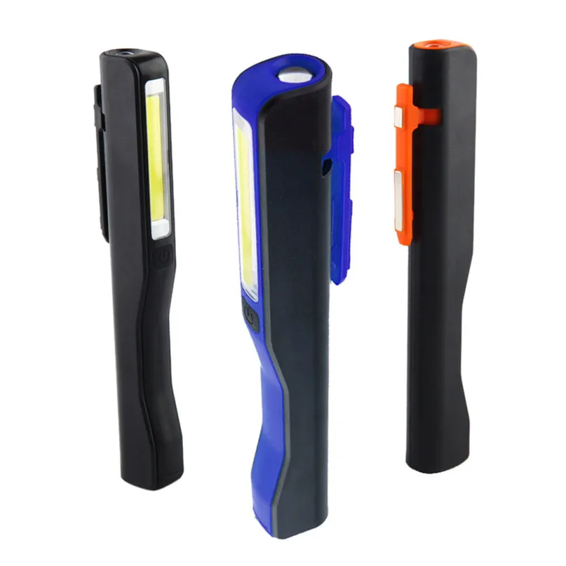 COB Camping Light Mini Portable Pocket Flashlight LED Pen Light Clip Magnet USB Work Inspection Camping Flashlight Torch Lamp #2 (8)