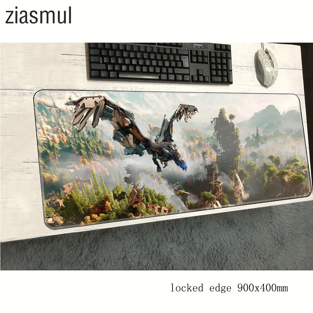 Horizon zero dawn коврик для мыши 900x400x2 мм, коврик для компьютерной мыши с HD рисунком, игровой коврик для мыши, восхитительный коврик для мыши, клавиатура, игры для ПК, геймера
