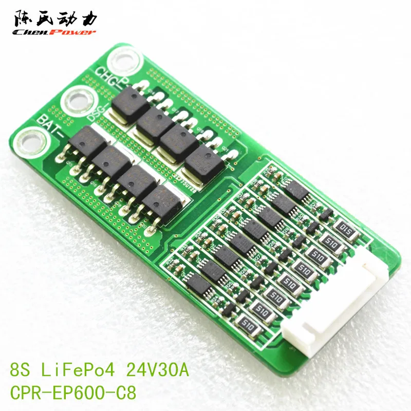 

8 series LiFePo4 l ithium battery protection board 8S 24V30A BMS