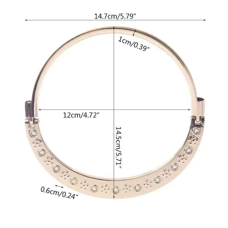 Модная новинка 1'Pc металлическая ручка для сумки Замена для DIY ремесла Замена кошелька изготовление Сумки хозяйственная сумка аксессуары