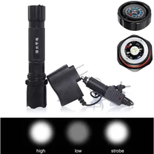 3 режима Перезаряжаемые светодиодный фонарик факел лампы с компасом фонарик комплект безопасности и выживания Z1026