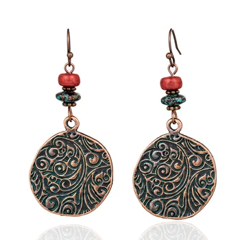 

Vintage Bohemian Boho Ethnic Drop Earrings for Women 2018 New Trendy Fashion Dangling Hanging Earrings Jewelry Accessories