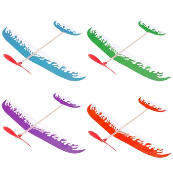 

Rubber Band Aircraft Creative DIY Assembly PVC Aircraft Model Fun Toys Kids Intellectual Development Model Building Kits For Kid