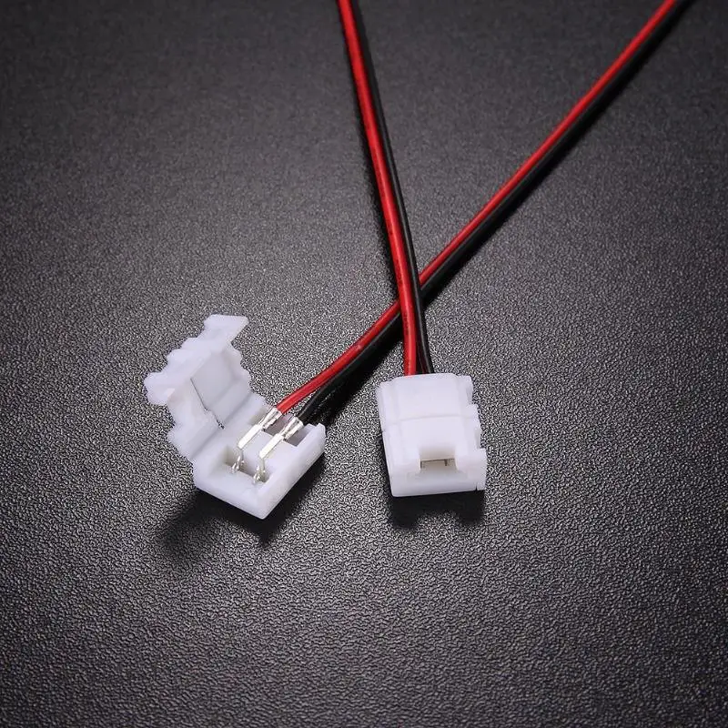 5 шт. 2/4Pin 8 мм/10 мм Бесплатная Сварка один цвет SMD светодиодные ленты Разъемы