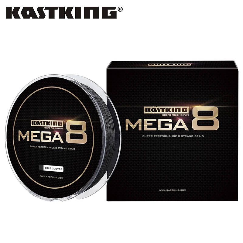 KastKing 300Yds/274 М 8 Пряди ЧП Плетеная Леска Multifilament Лески Черный 30 40 50 65 80LB морская Рыба