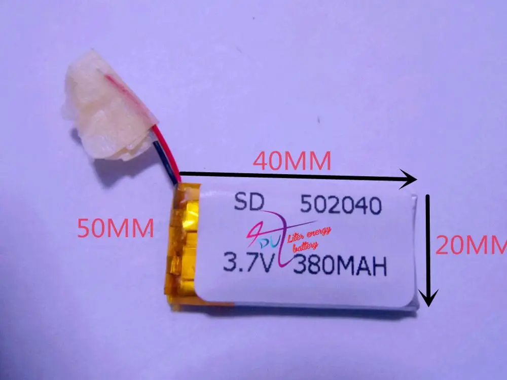 

best battery brand Size 502040 3.7V 380mah Lithium polymer Battery with Protection Board For MP3 MP4 GPS Digital Product Free Sh