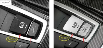 

Lapetus Accessories For BMW X3 / X4 / X5 F15 / X6 F16 Electrical Parking Handbrake "P" Stalls & Auto Hold Button Cover Kit Trim